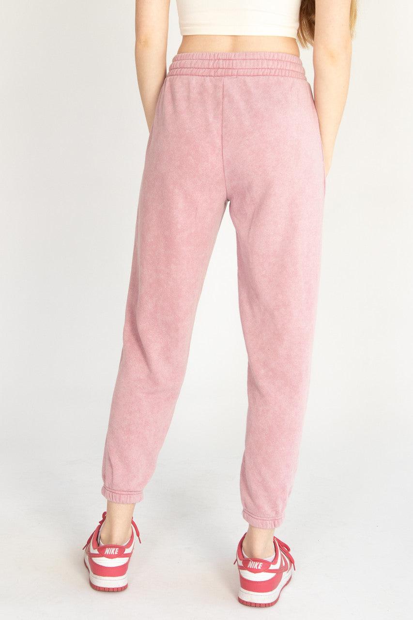 Stone Washed Boyfriend Joggers Product Image