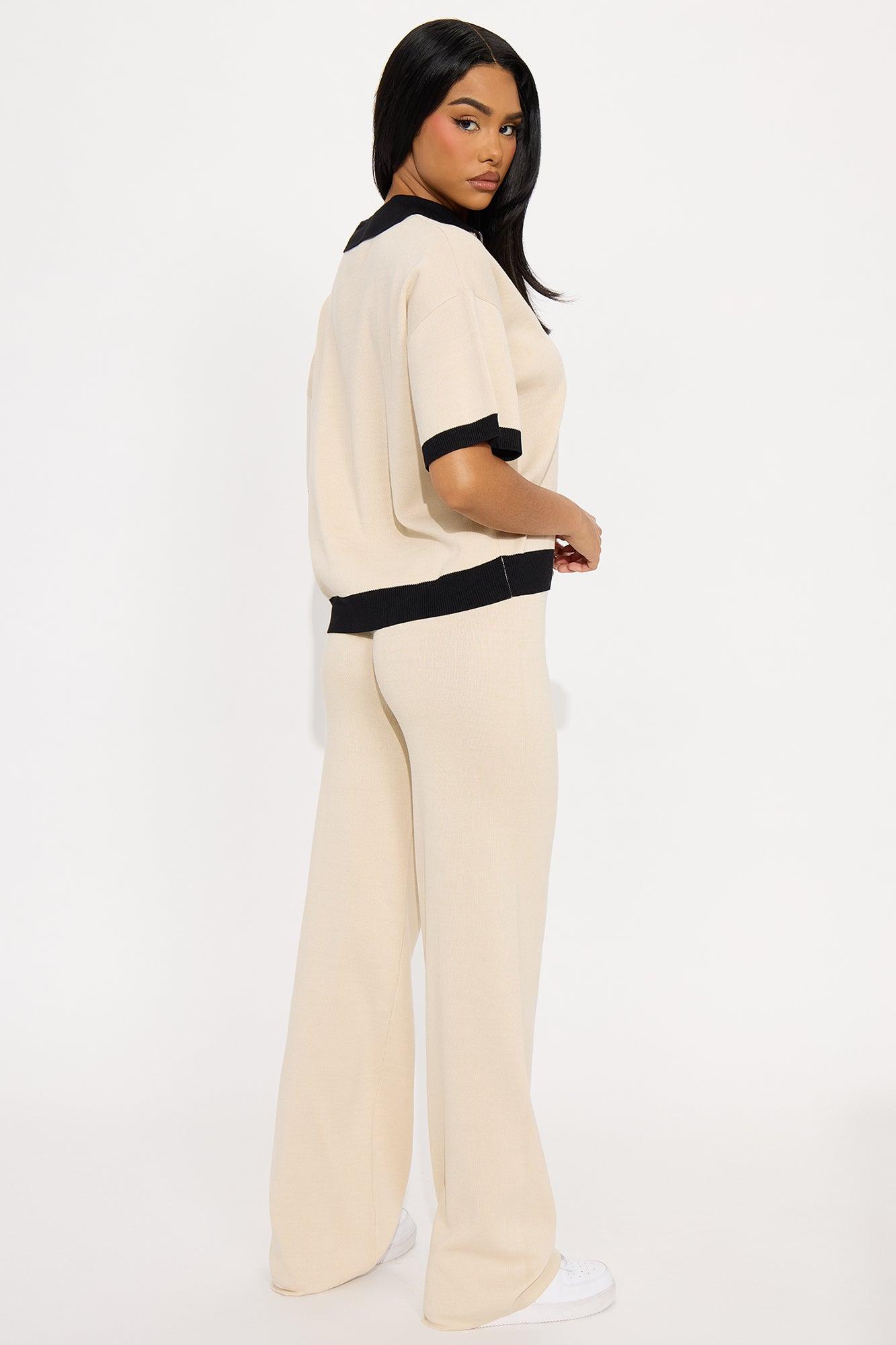 Amelia Sweater Pant Set - Taupe Female Product Image