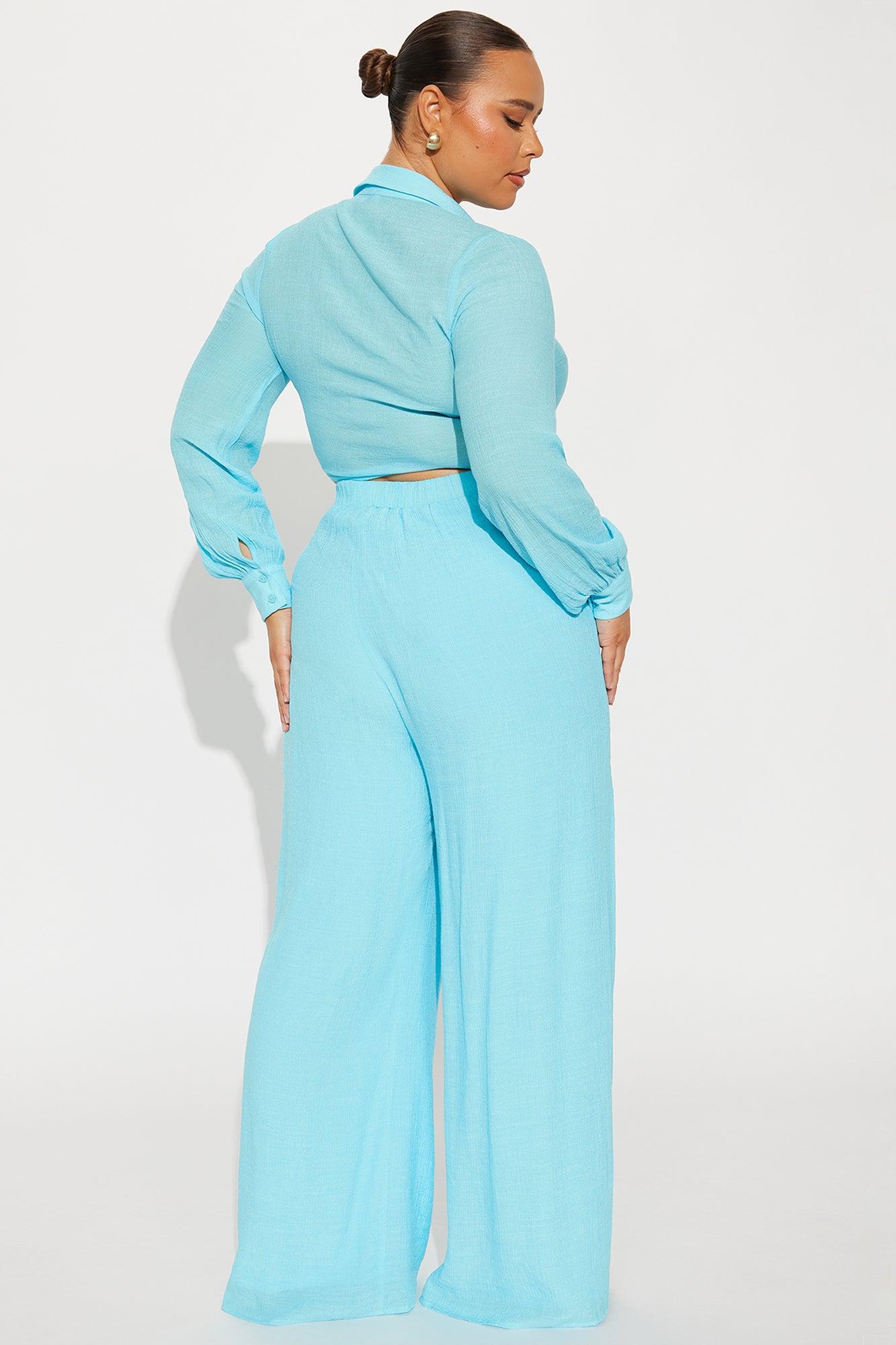 Island Dreaming Pant Set - Aqua Product Image