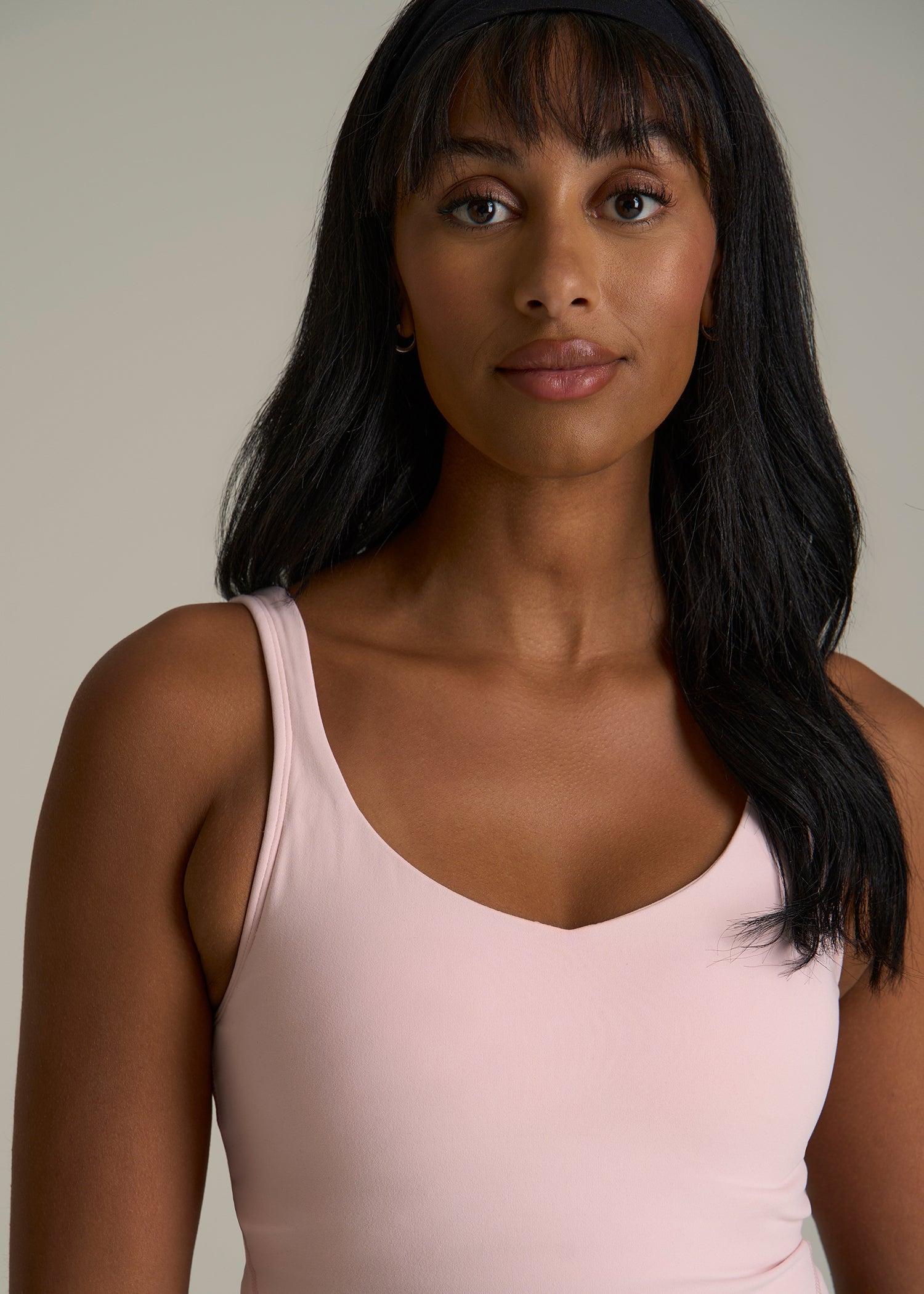 Balance Tank Top for Tall Women in Hush Pink Female Product Image