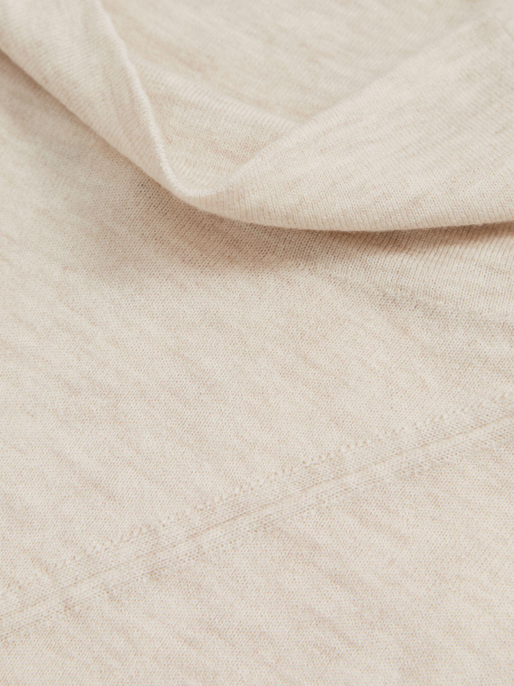 Wool Slouched Sleeveless Top in Stone Neutral Product Image