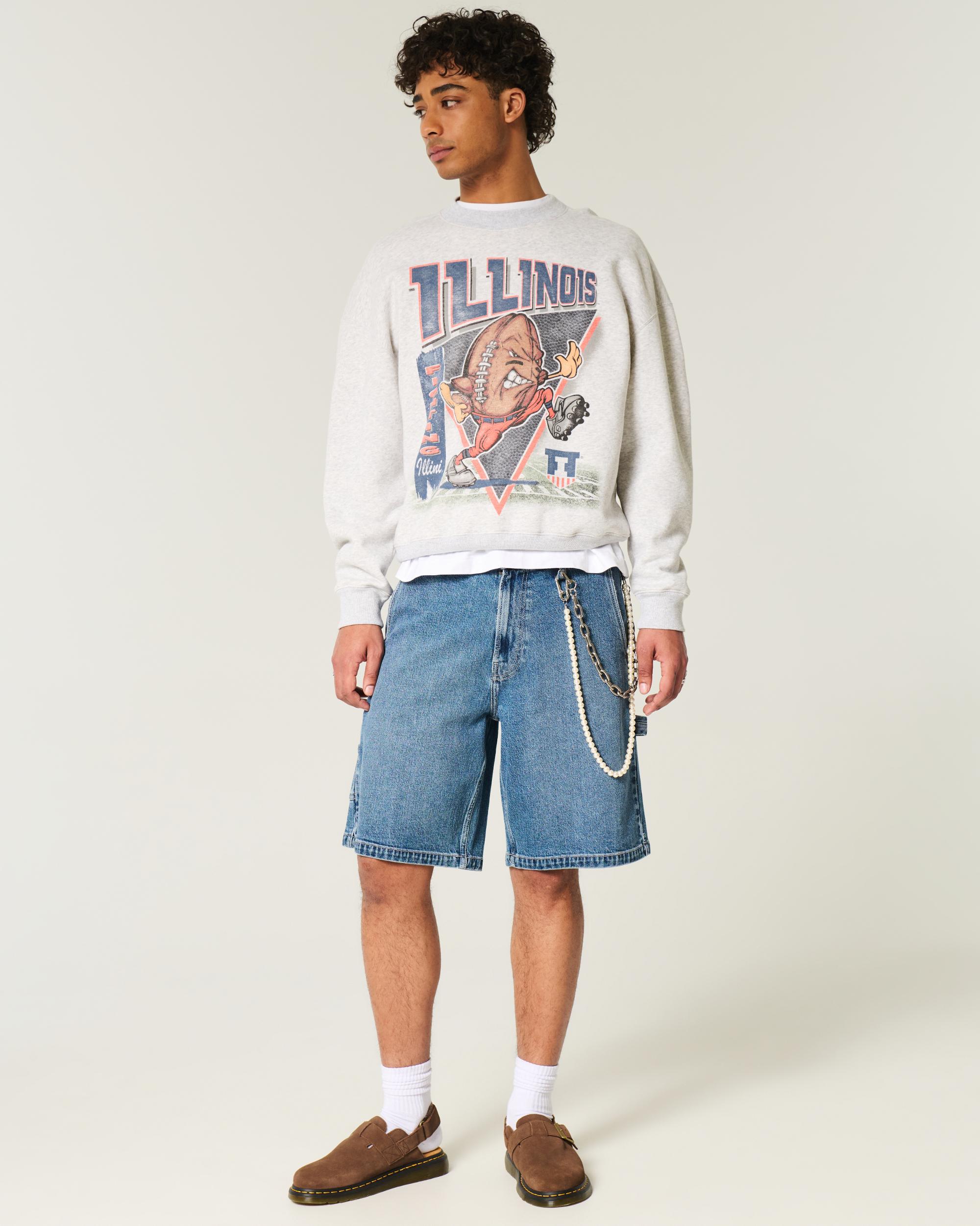 Northwestern Wildcats Graphic Crew Sweatshirt Product Image