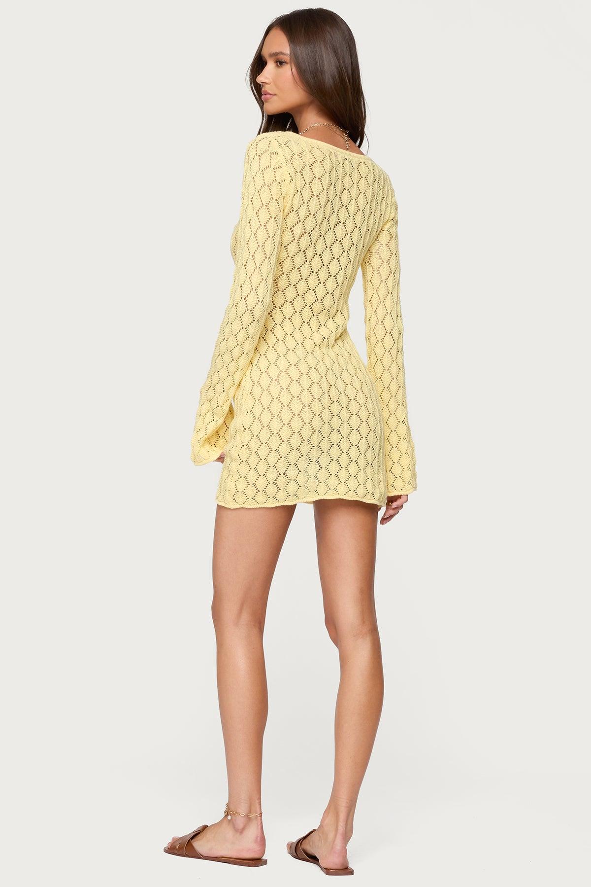 Brie Cut Out Crochet Mini Dress Product Image