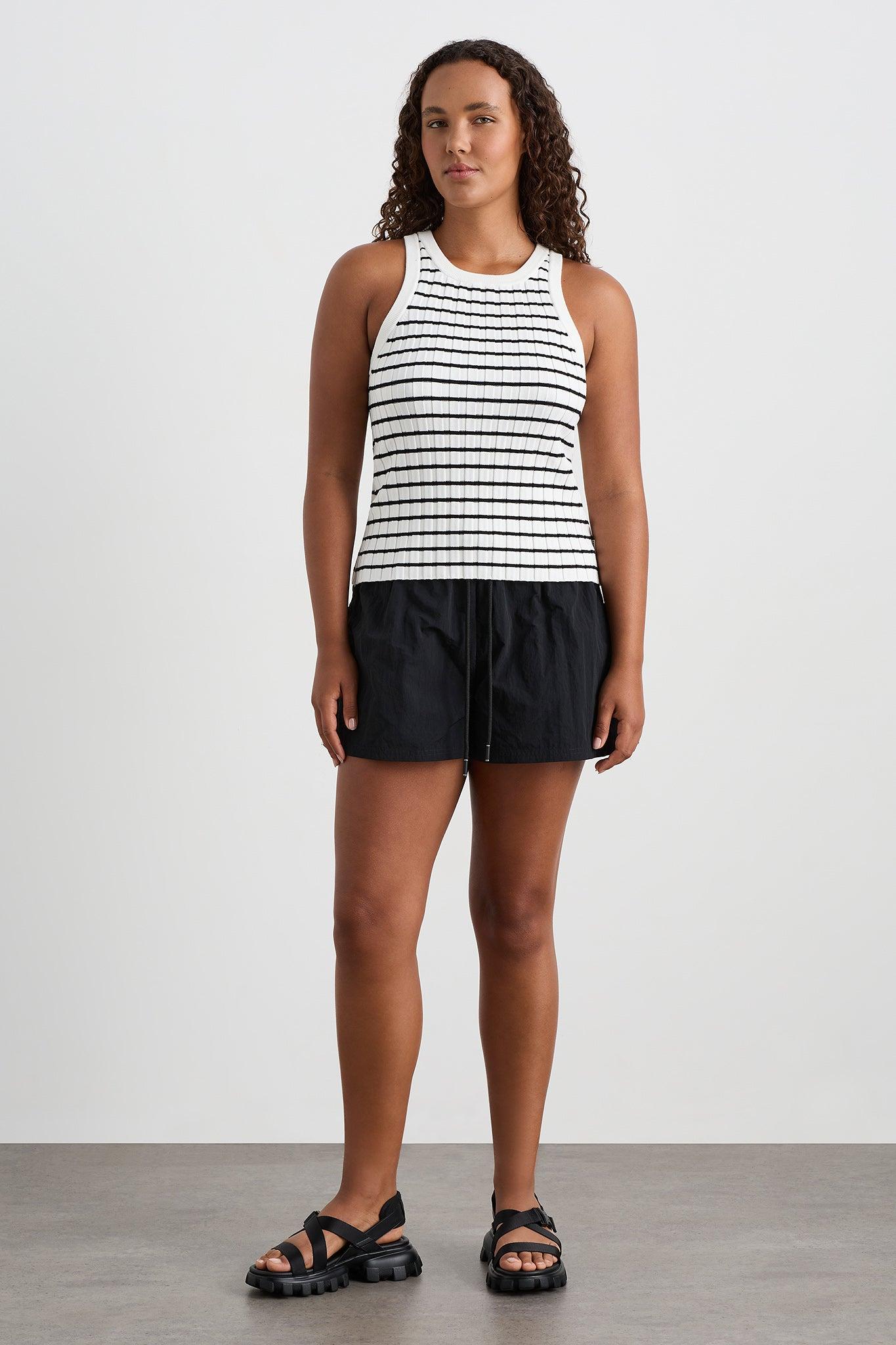 Striped Knitted Logo Tank 135 Product Image