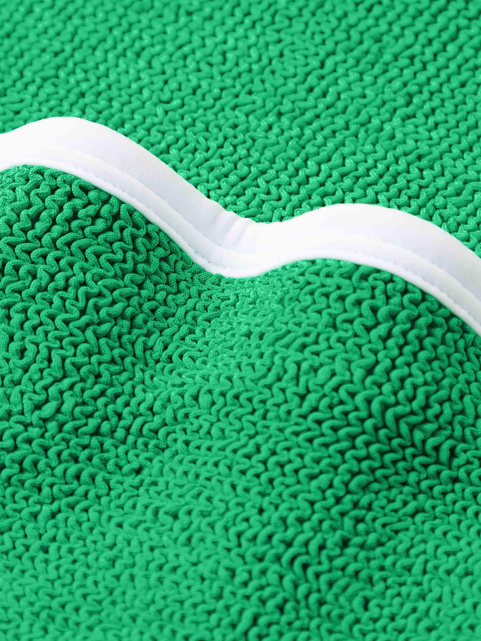 Devyn Swim Skirt/Tube Top - Emerald/White Product Image