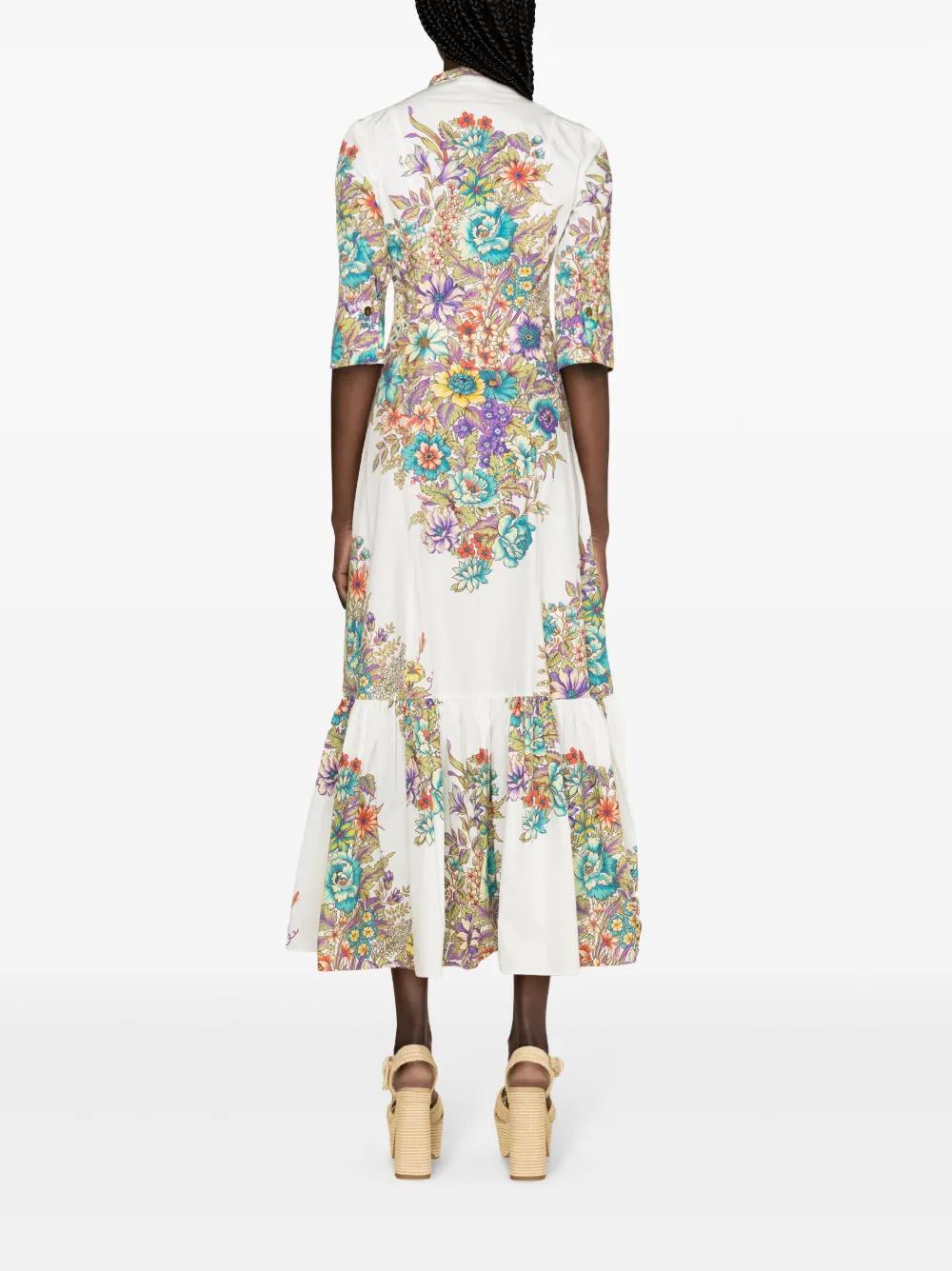 floral-print cotton maxi dress Product Image