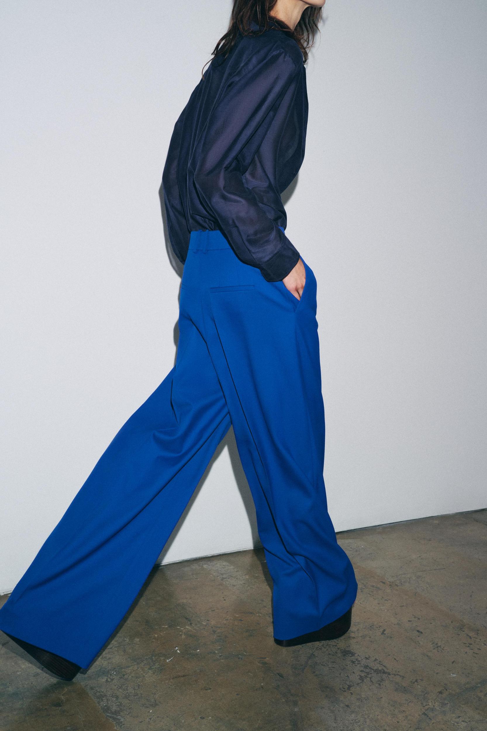 ZW COLLECTION WIDE LEG PLEATED PANTS Product Image