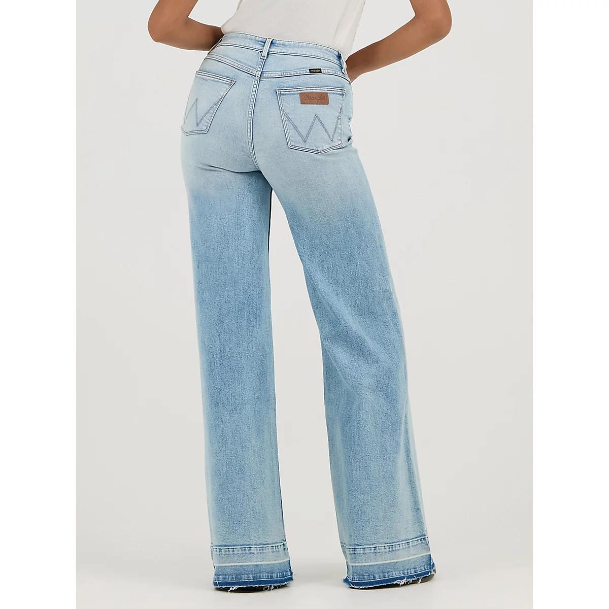 Women's High Rise Wide Leg Jean | Women's JEANS | Wrangler® Product Image