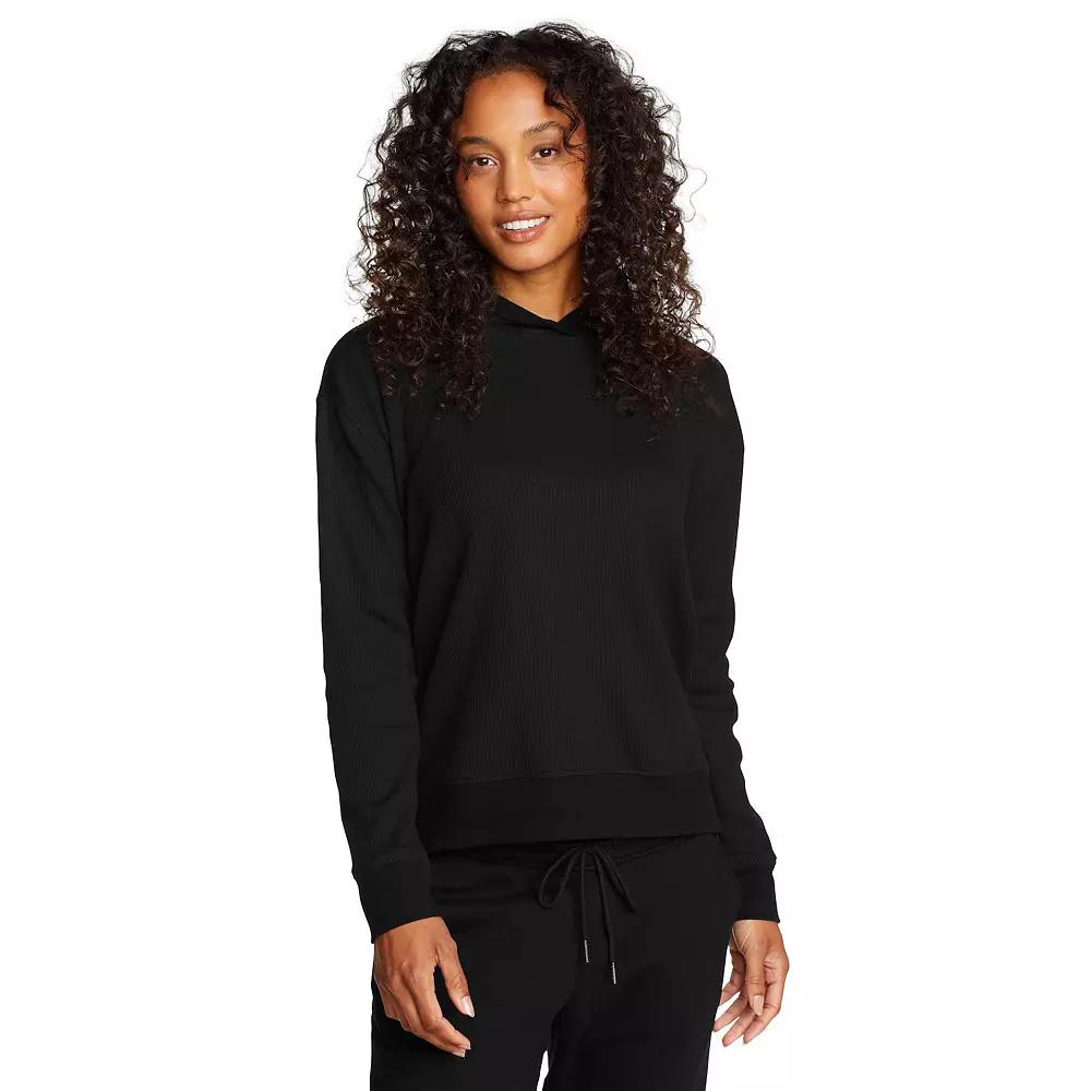Women's Eddie Bauer Pullover Thermal Hoodie, Size: Small, Black Product Image