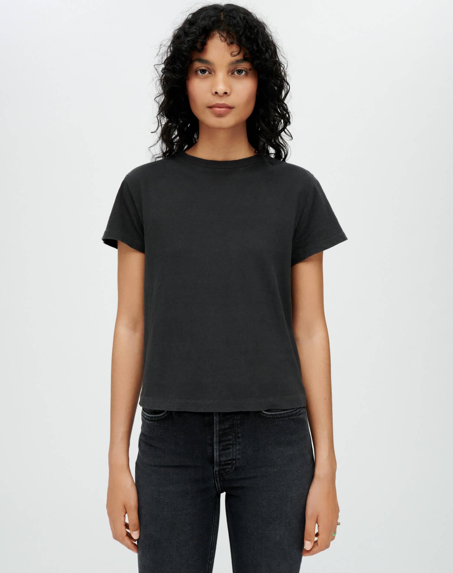 Hanes Classic Tee - Washed Black Female Product Image