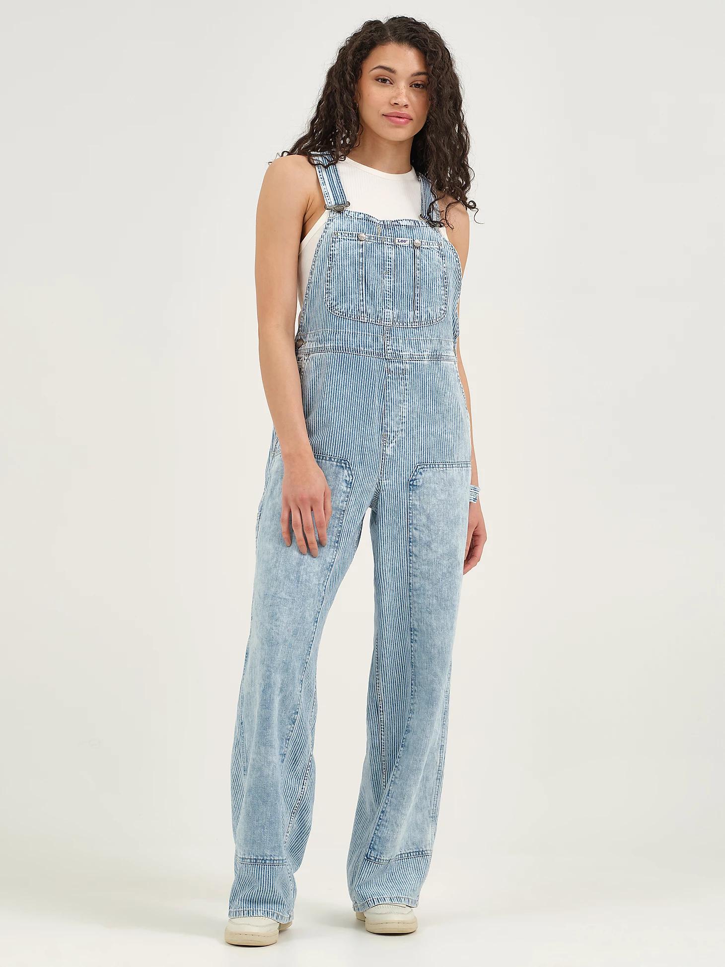 Women's Railroad Stripe Relaxed Bib Overall | Women's Union-Alls & Overalls | Lee® Product Image