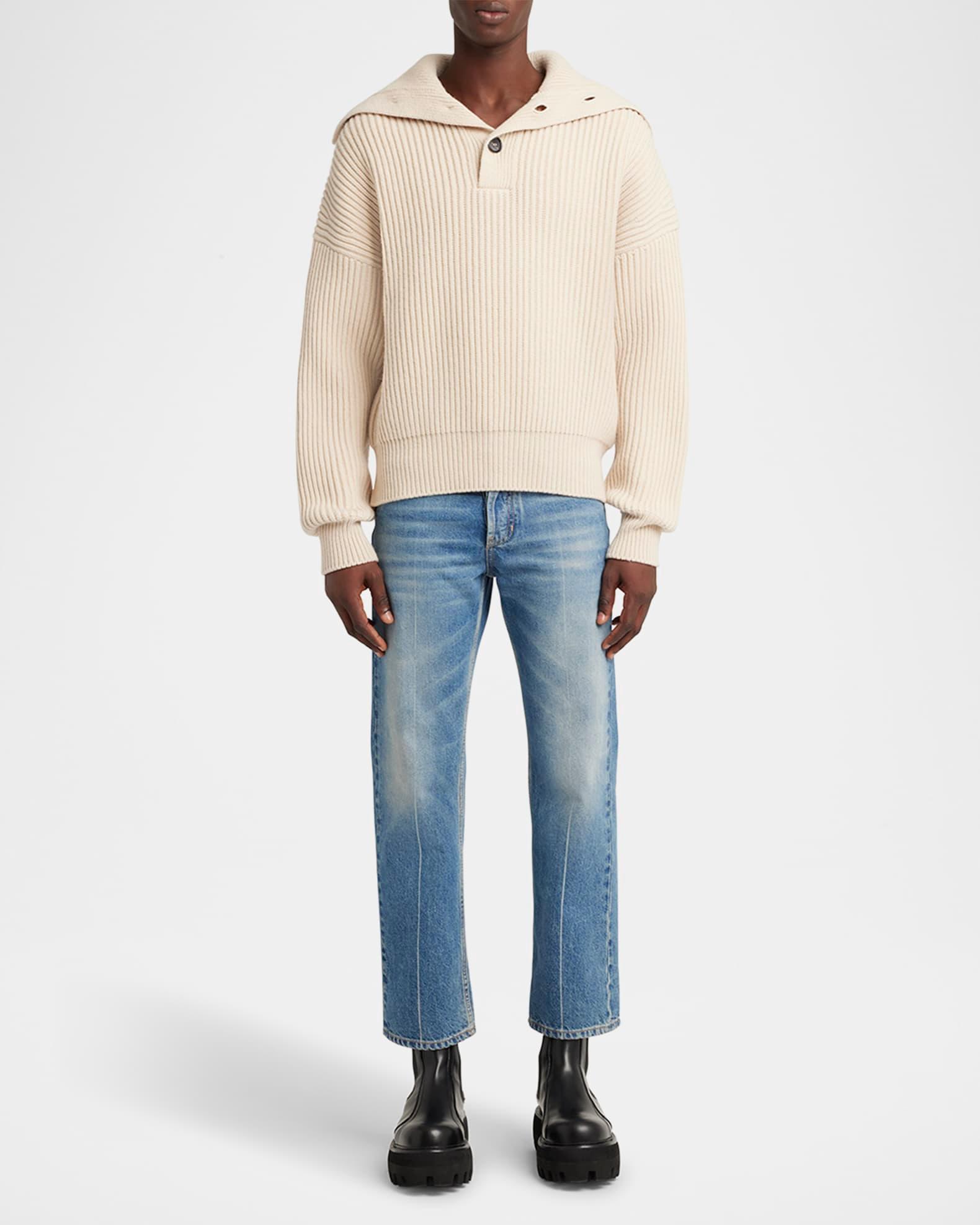 Men's Ribbed Wool-Cashmere Sweater Product Image