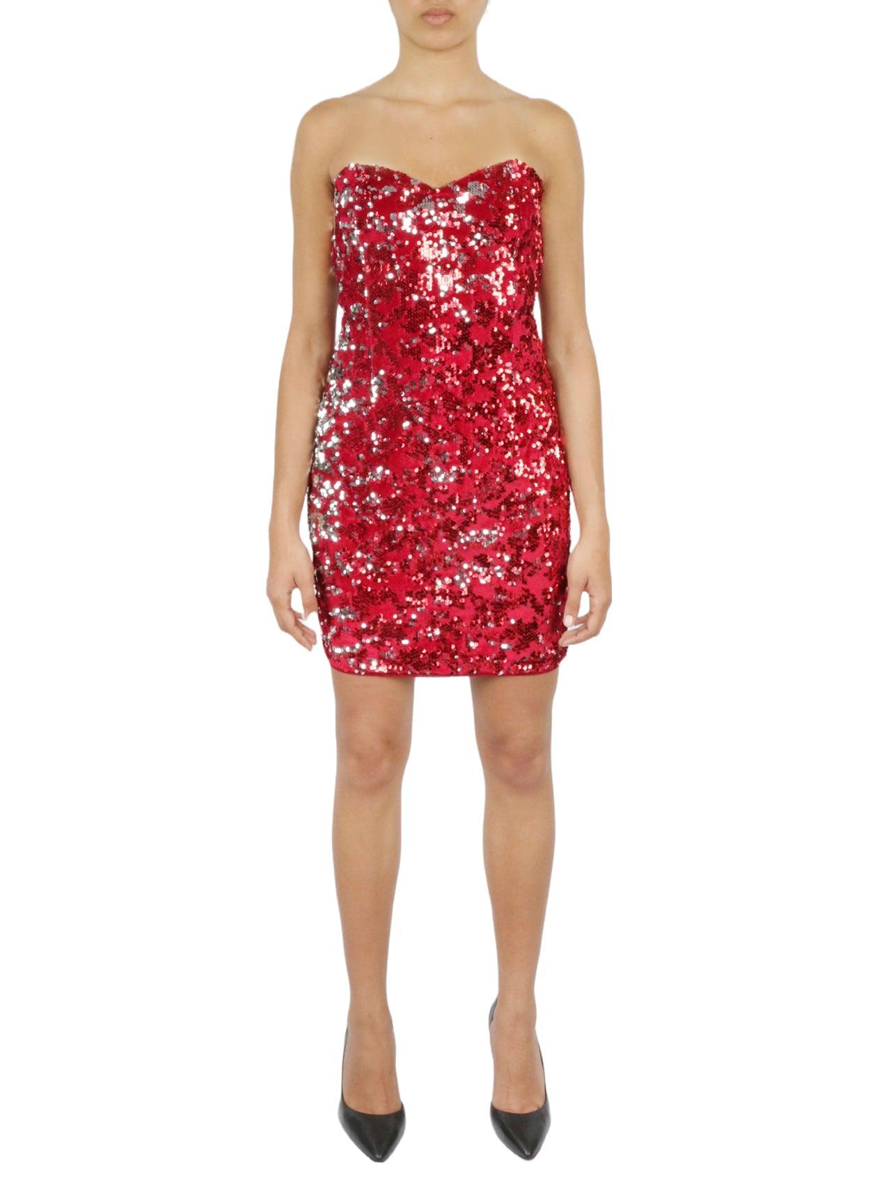 Sweetheart Sequin Dress Product Image