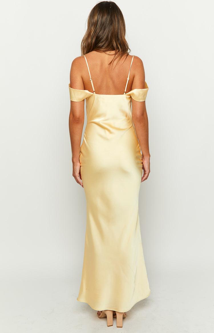 Darby Yellow Maxi Formal Dress Product Image