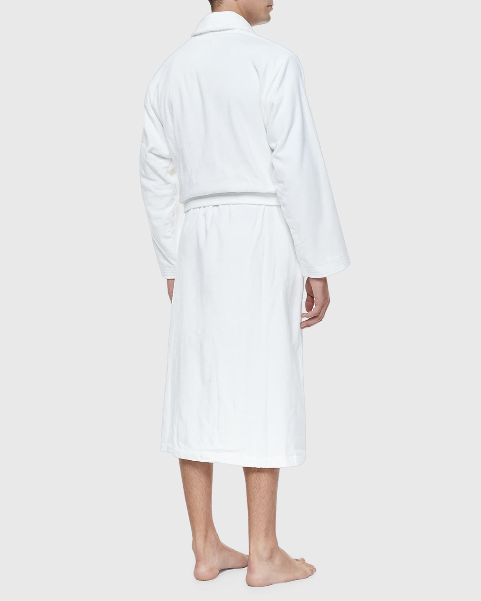 Terry Cloth Robe, White Product Image