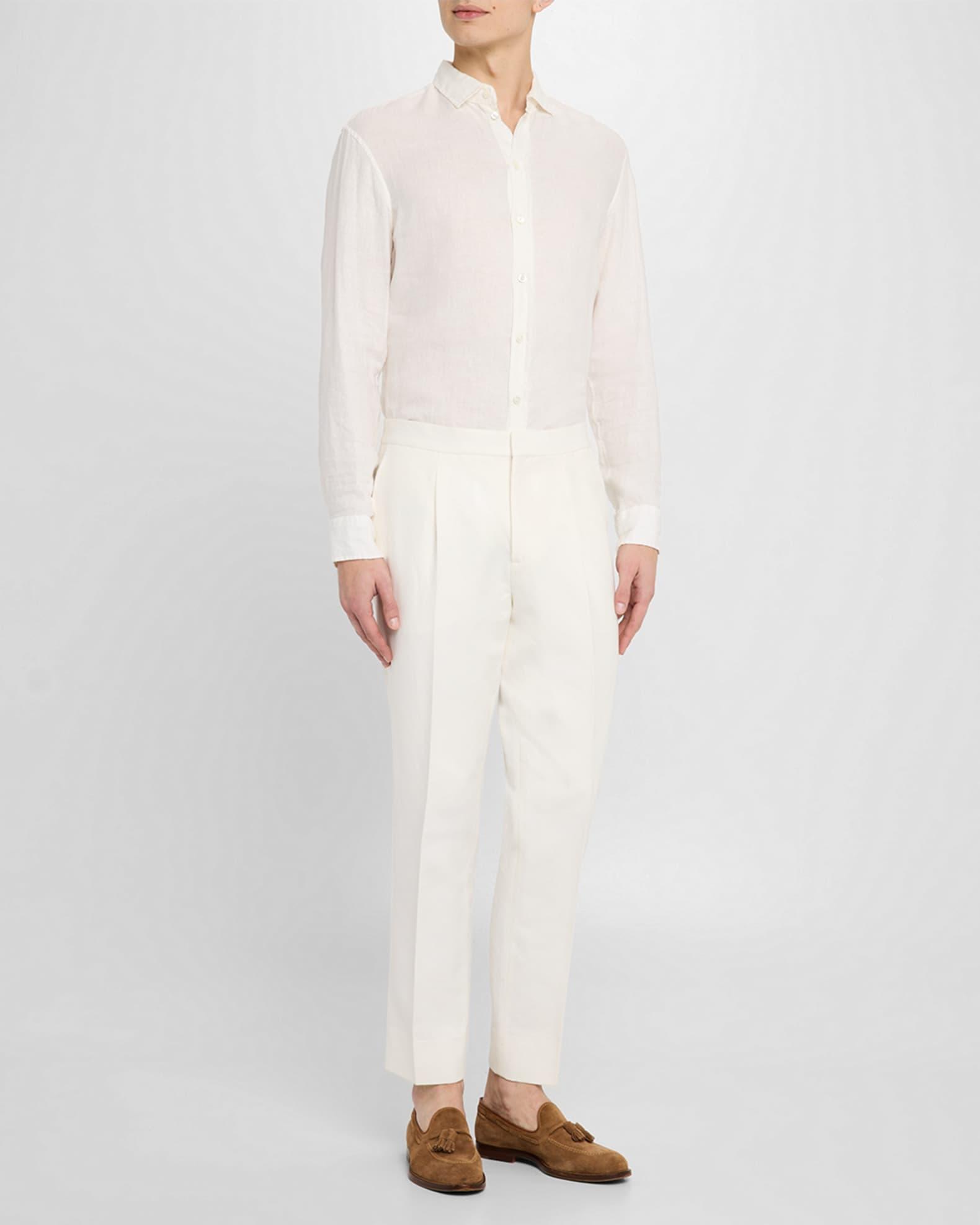 Men's Slim Single-Pleated Formal Pants Product Image