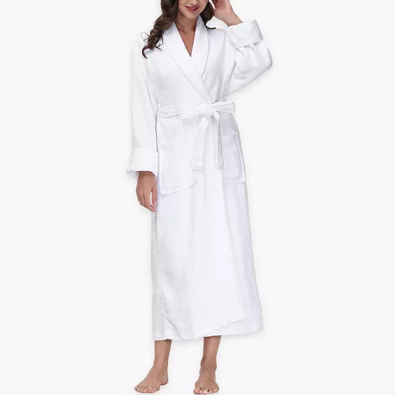 Women's INK+IVY Diamond Waffle Look Robe,  Product Image