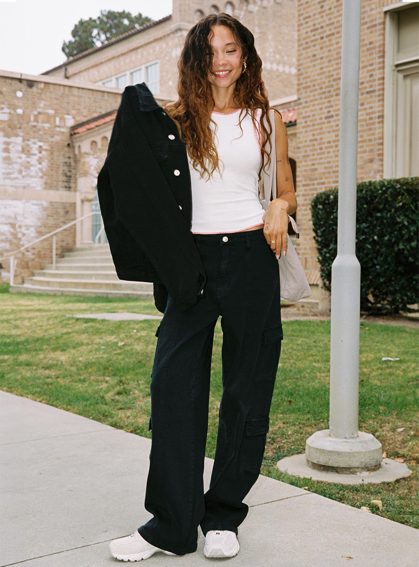 Nosita Cargo Jeans Black Product Image