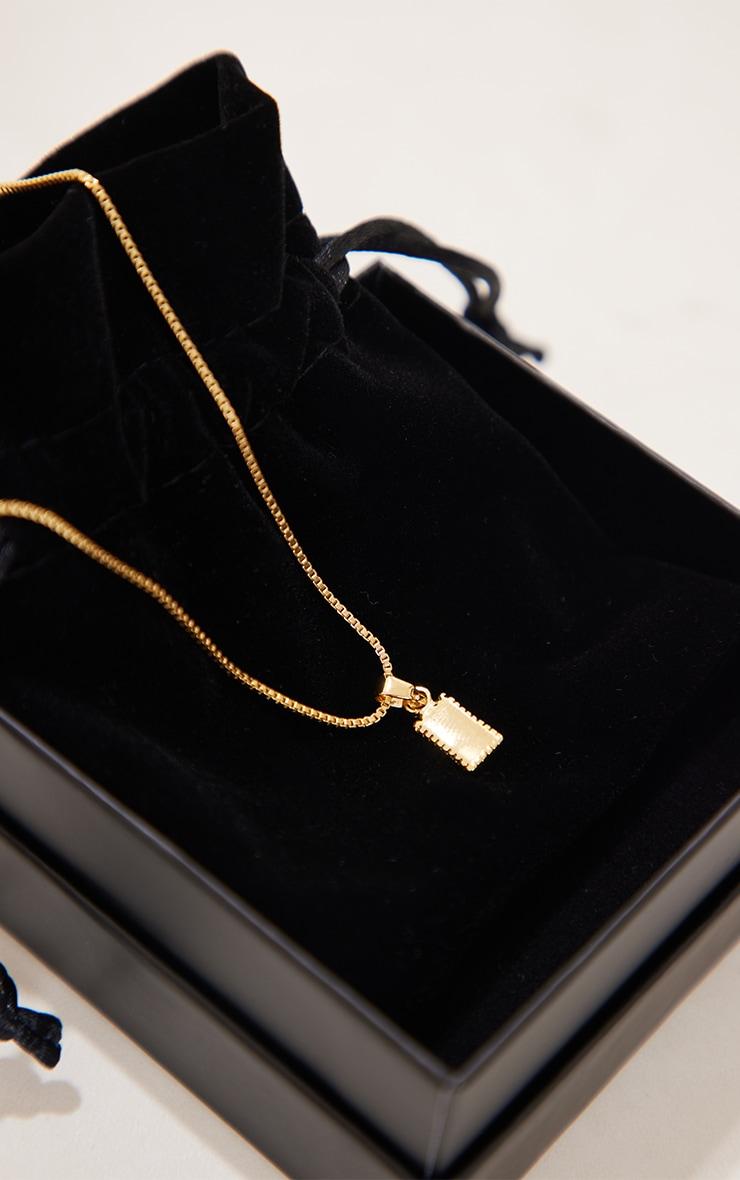 Real Gold Plated Simple Pendant Necklace Product Image