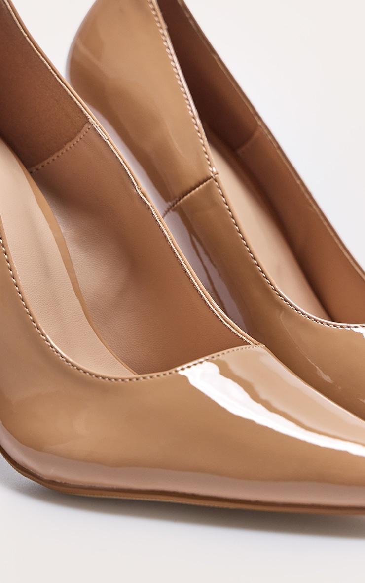  Nude Patent PU Court Shoes Heels Product Image