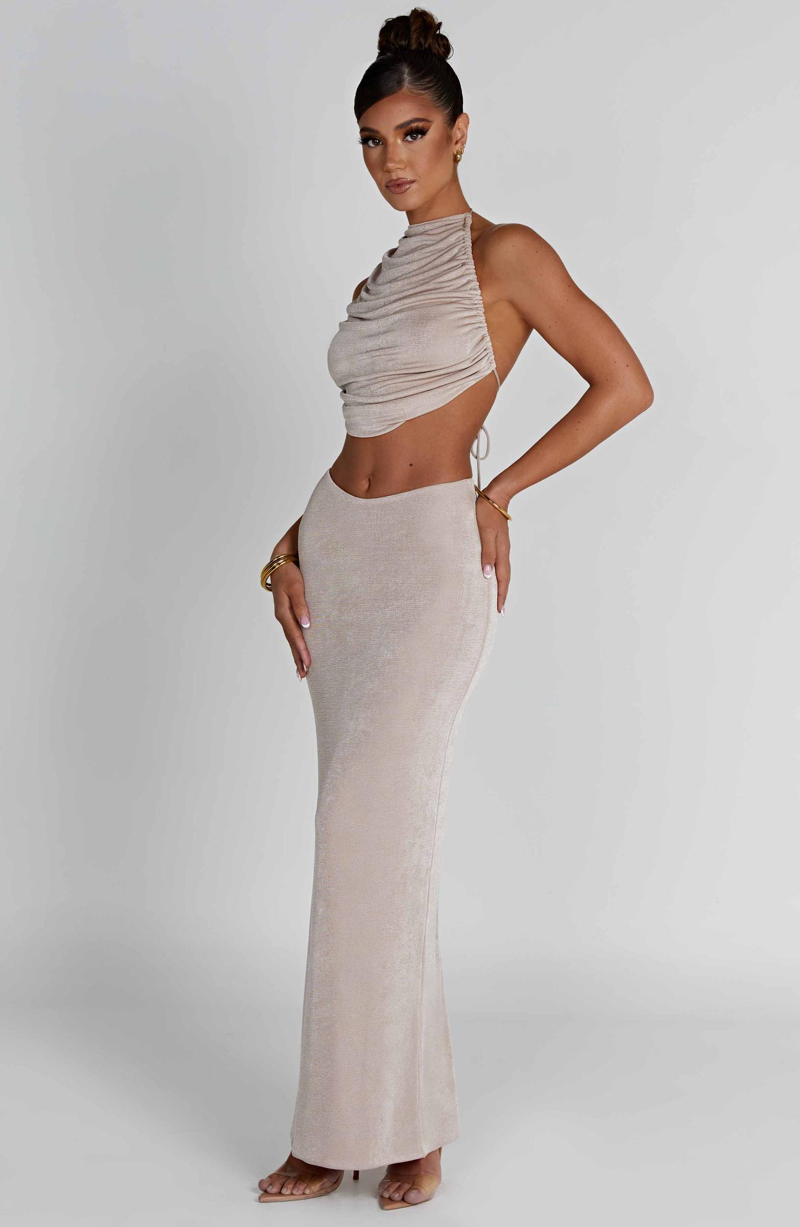 Fifi Maxi Skirt - Champagne Product Image