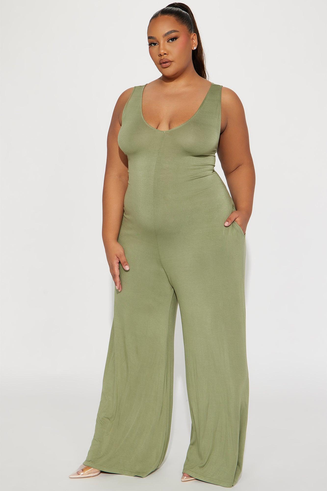 New Story Jumpsuit  - Olive Product Image