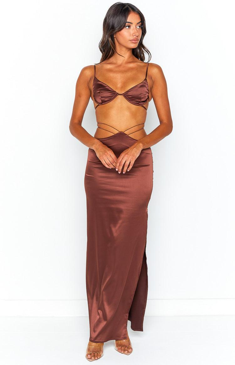 Maffie Brown Crop Top Product Image