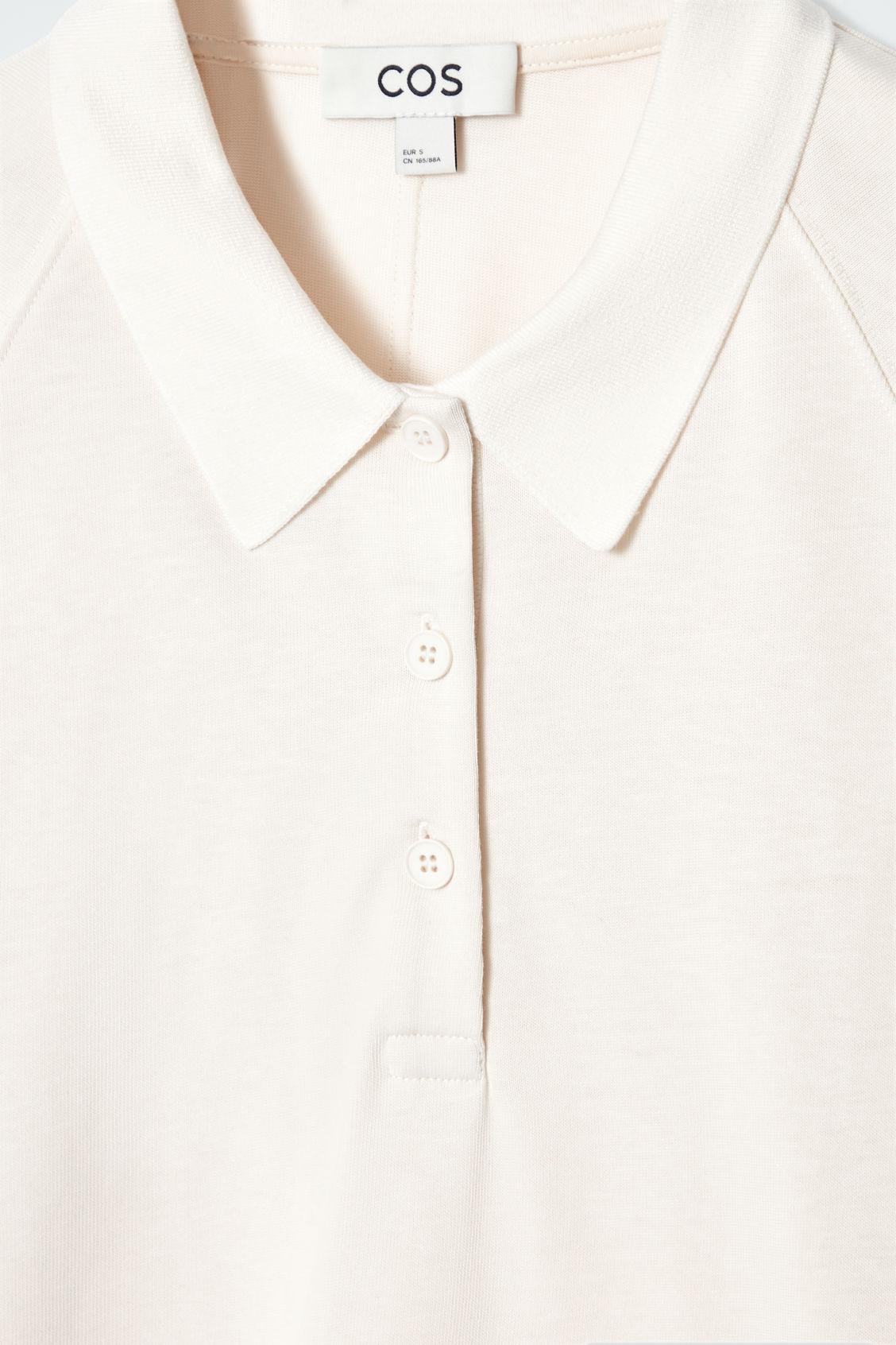 BOXY LONG-SLEEVED POLO SHIRT Product Image
