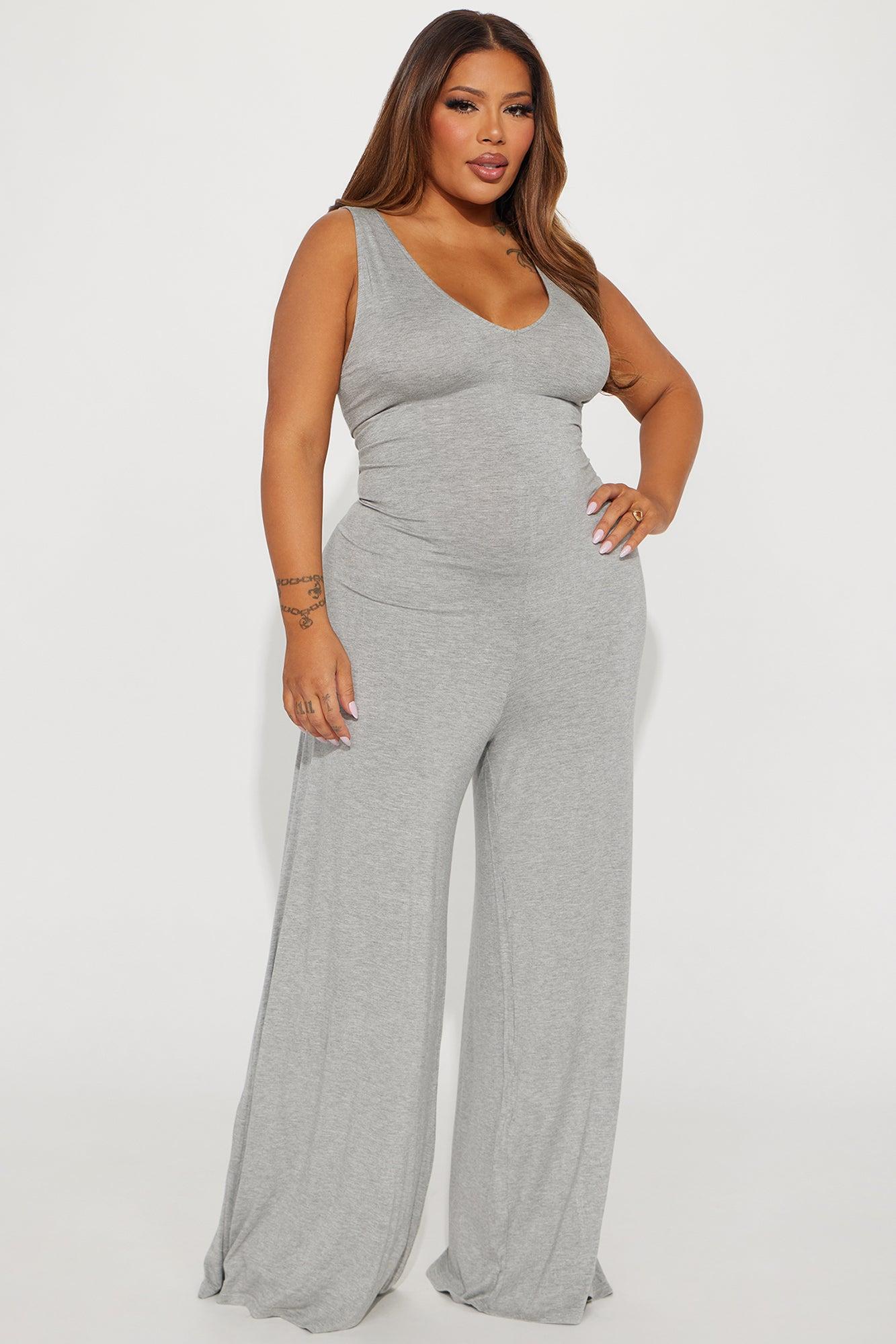 New Story Jumpsuit  - Heathered Grey Product Image