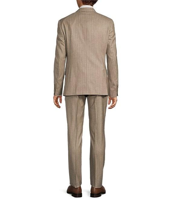 Hart Schaffner Marx New York Modern Fit Flat Front Stripe 2-Piece Suit Product Image