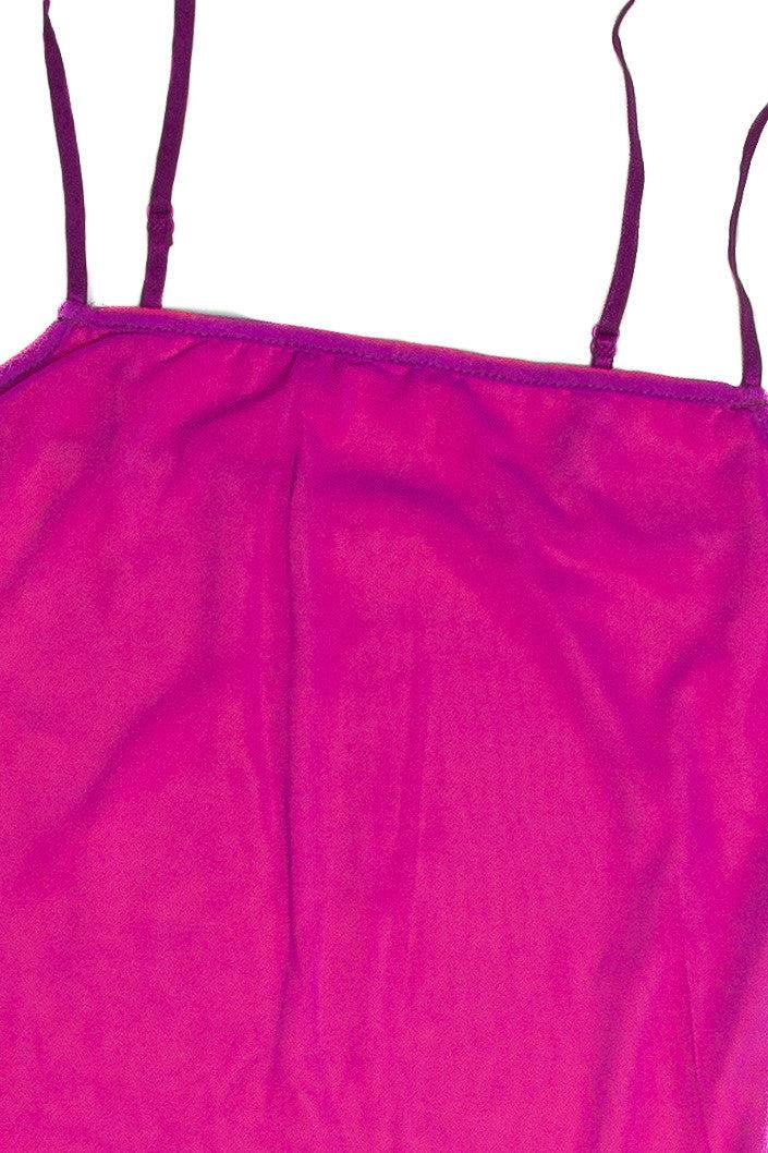 Purple and Orange Neon Mesh Mini Dress Product Image