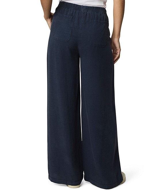 Splendid Adele Linen Blend Palazzo Wide Leg Cropped Pants Product Image