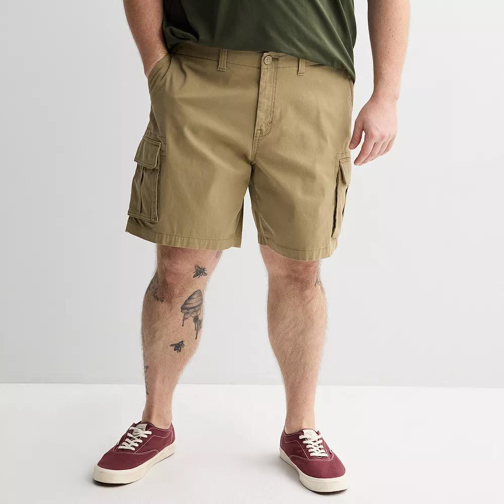 Big & Tall Sonoma Goods For Life® Flexwear Everyday Cargo Shorts, Men's, Size: 54, Lead Gray Product Image