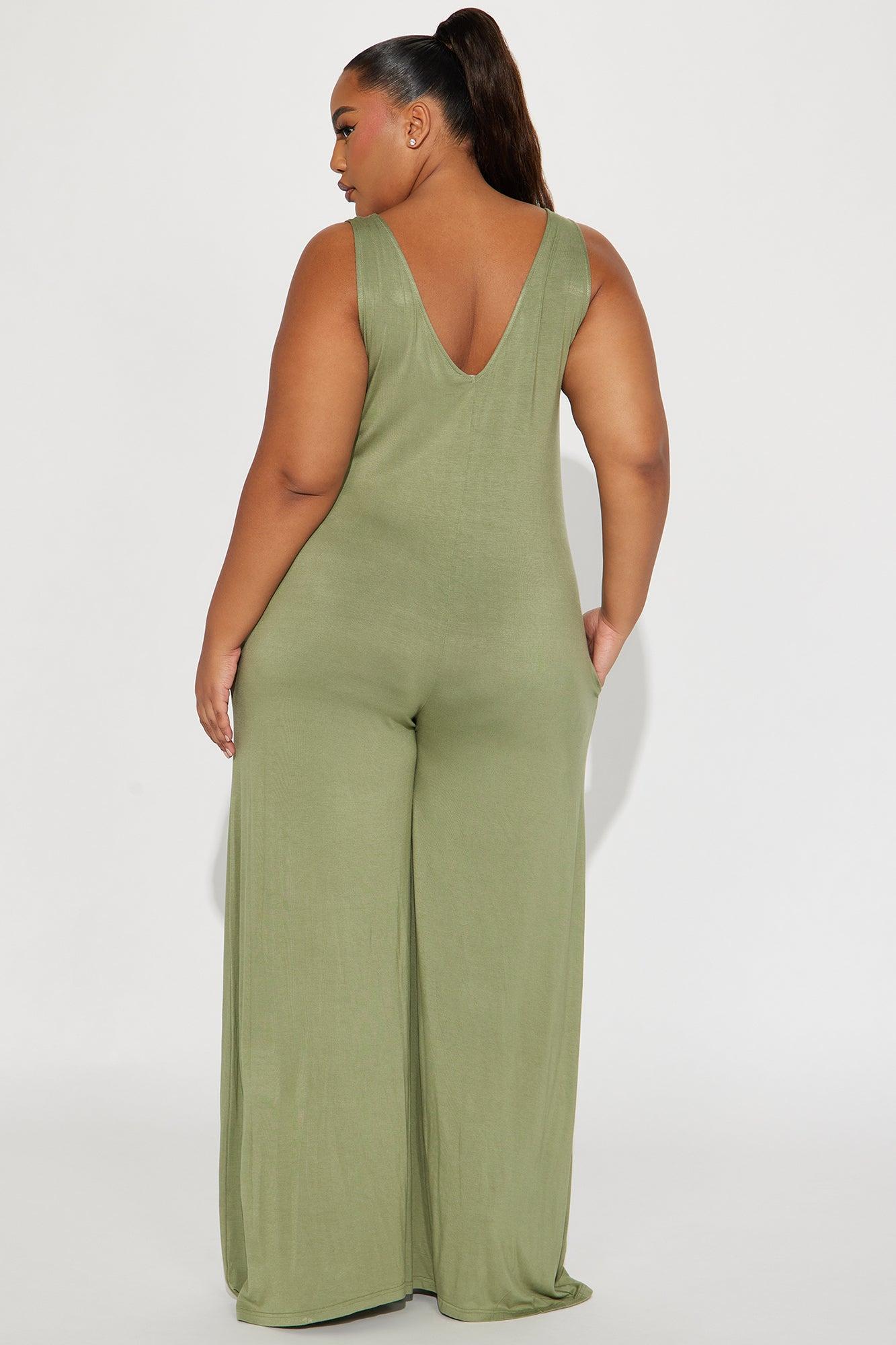 New Story Jumpsuit  - Olive Product Image