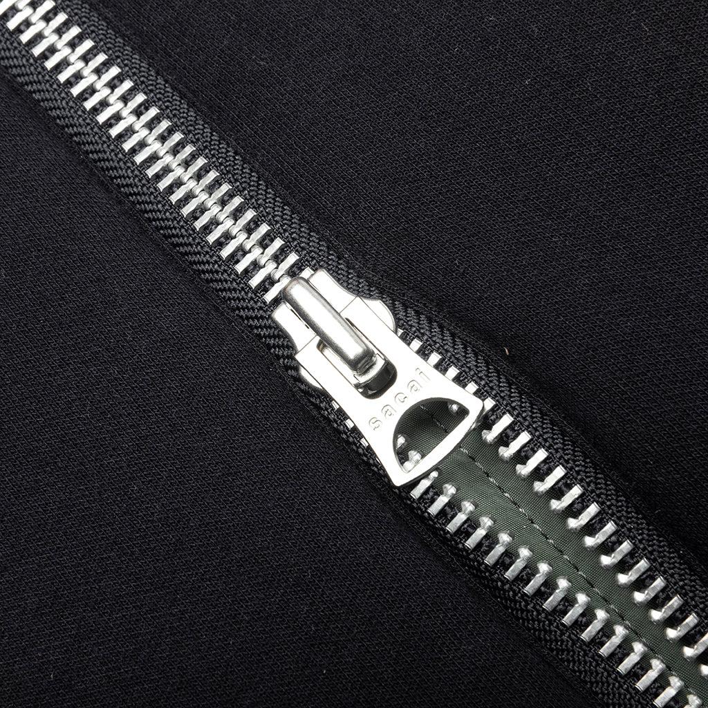 Nylon Twill X Sponge Sweat Hoodie - Navy/Khaki Male Product Image