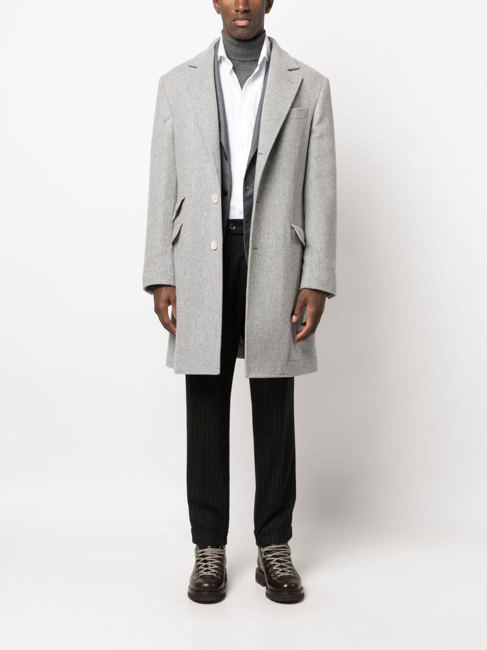 pinstripe-pattern virgin-wool trousers Product Image