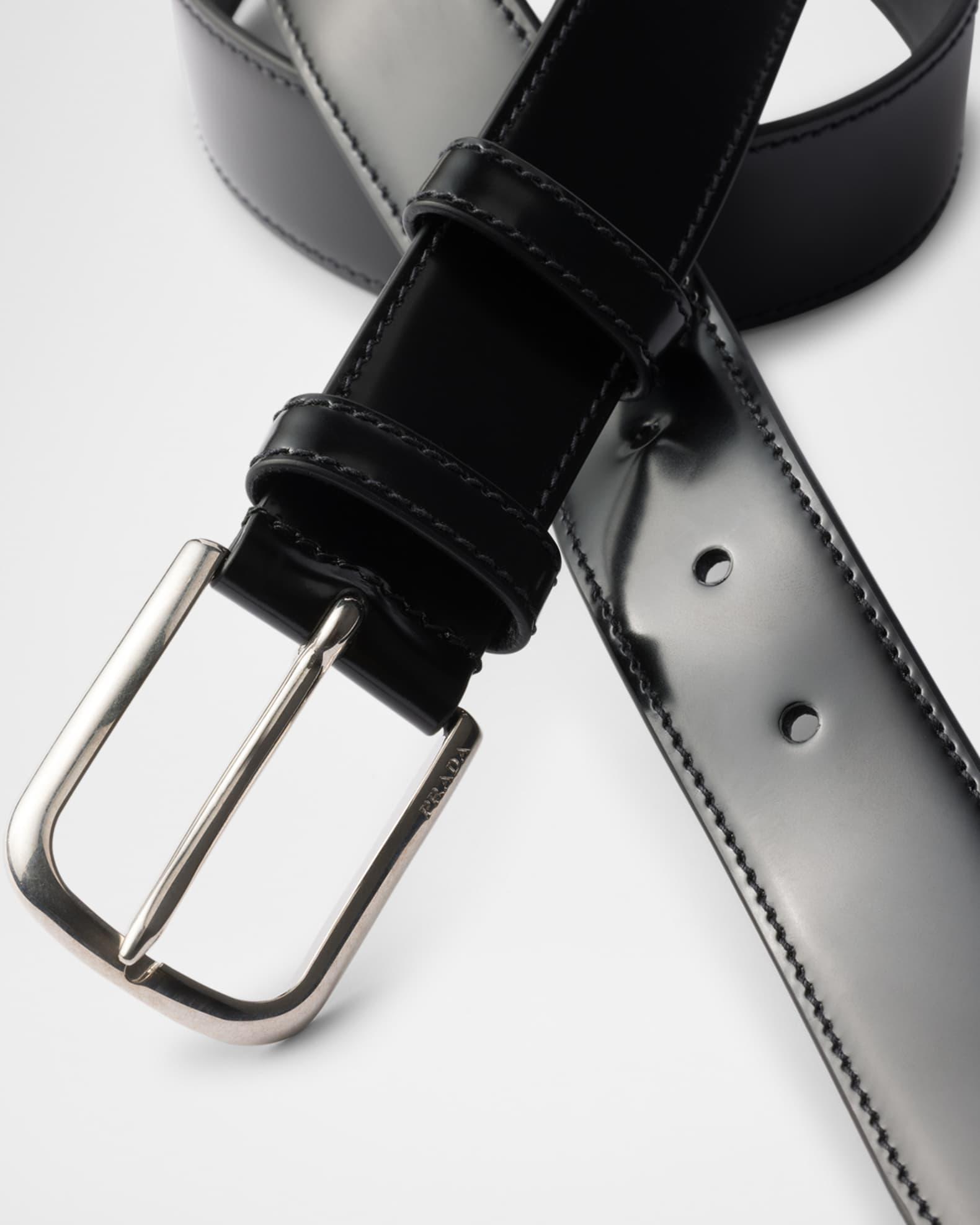 Men's Brushed Leather Belt Product Image