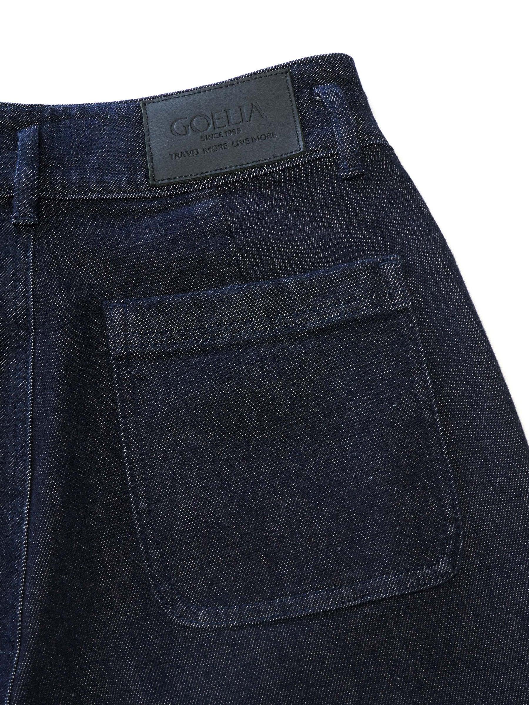 Cotton Denim Fleece Lined Straight Leg Women Jeans Product Image