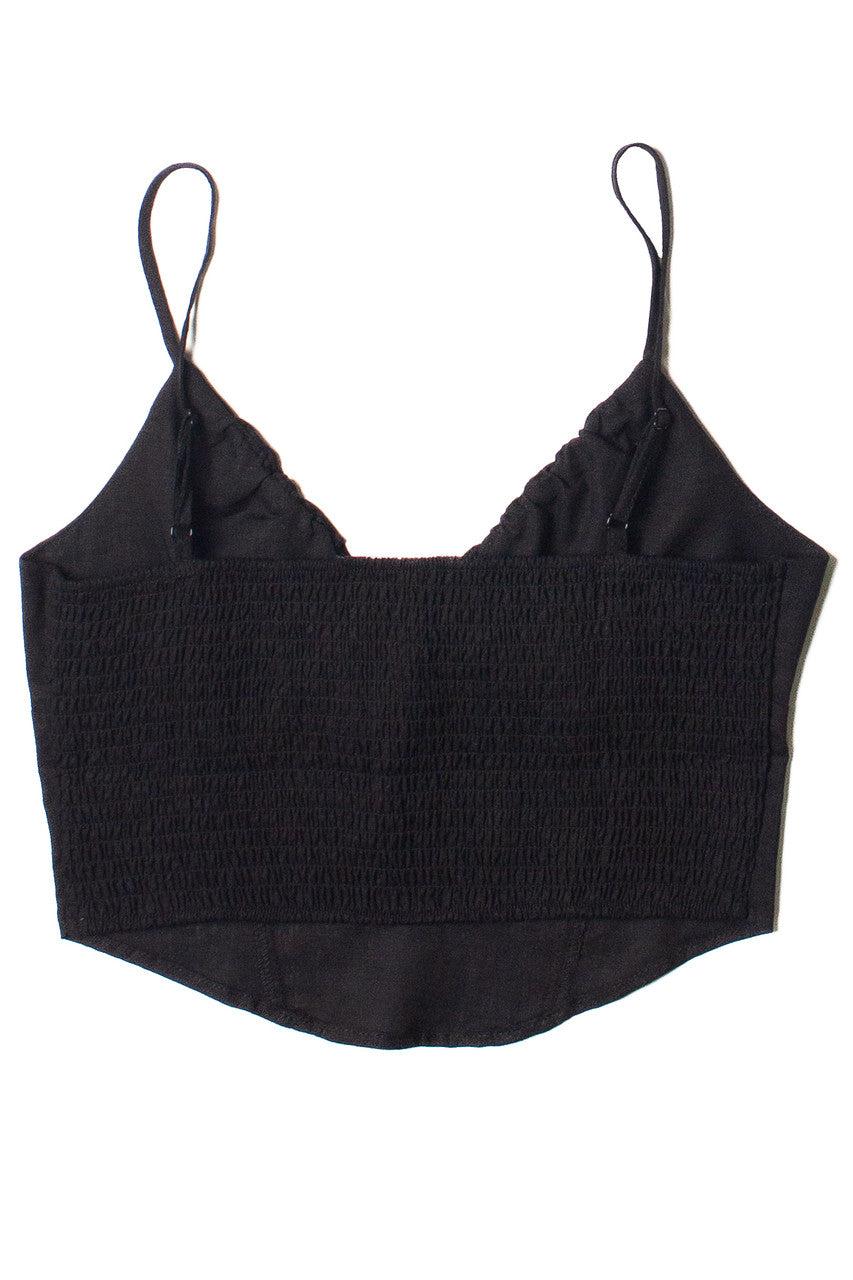 Tie Front Linen Tank Top Product Image