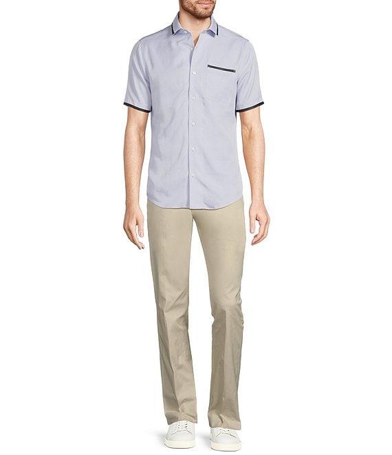 Murano Interdimensional Collection Slim Fit Heat Seal Short Sleeve Convertible Camp Shirt Product Image