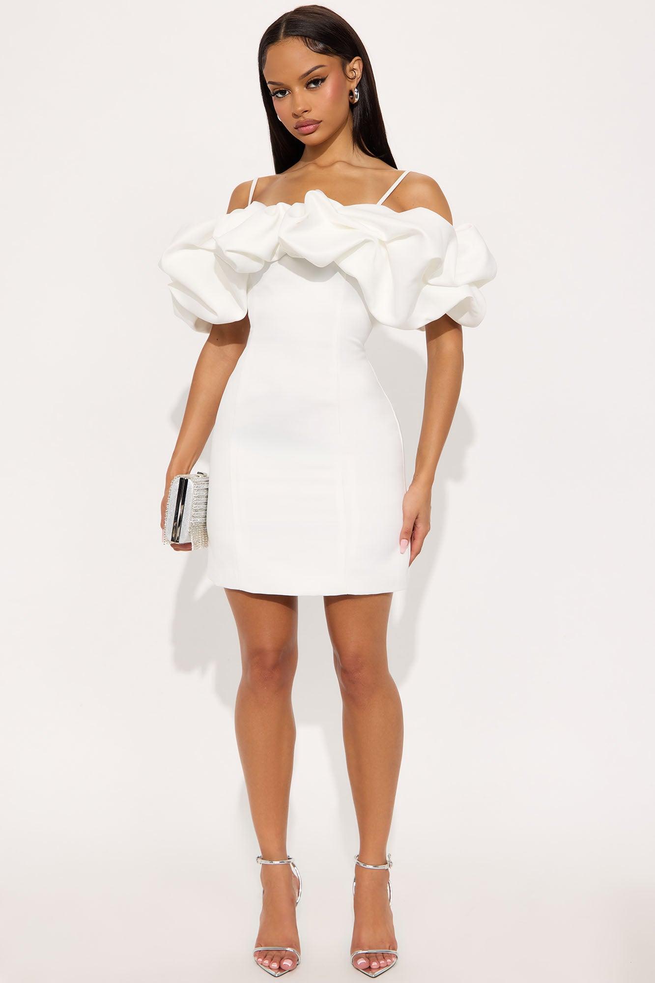 Tall Lola Mini Dress - White Female Product Image