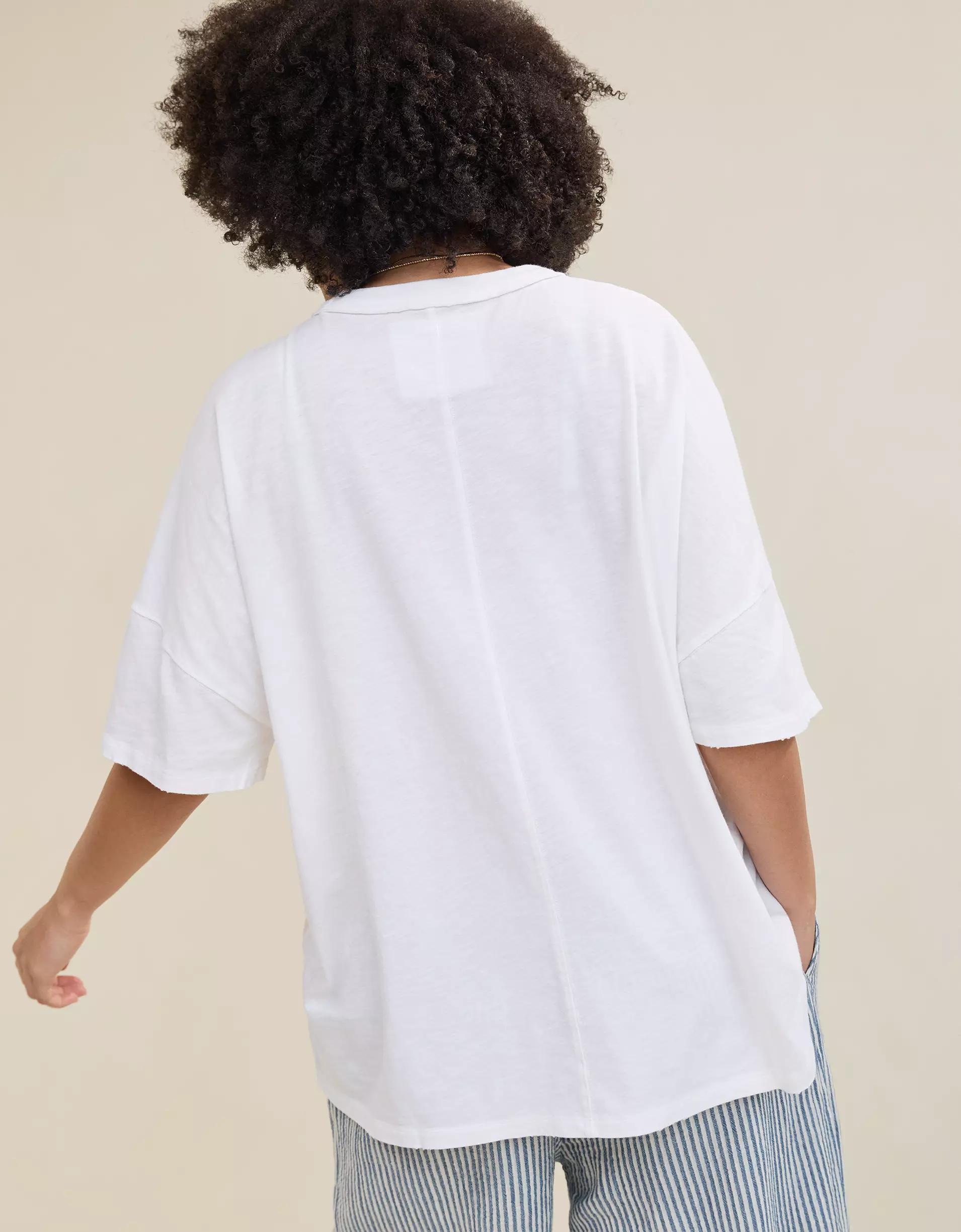 Aerie Oversized Crew Boyfriend T-Shirt Product Image
