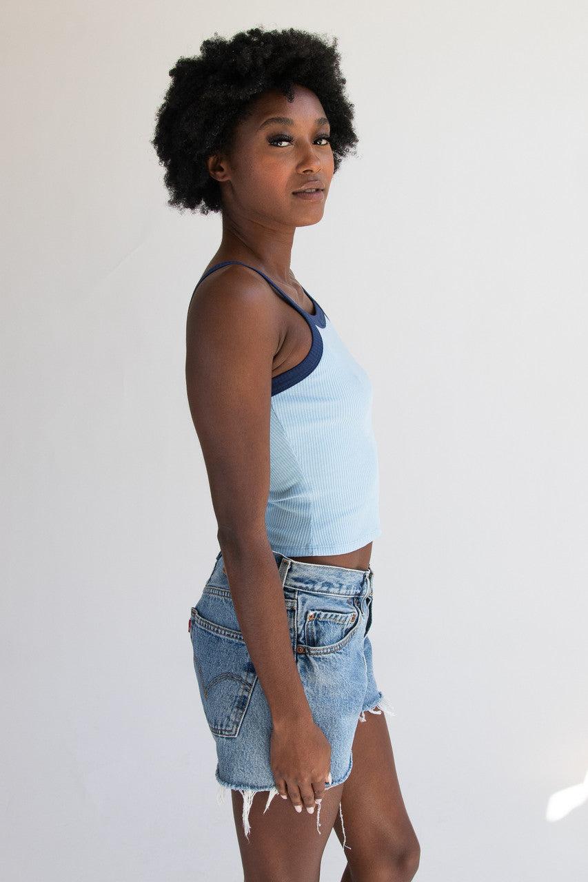 Contrast Trim Tank Top Product Image