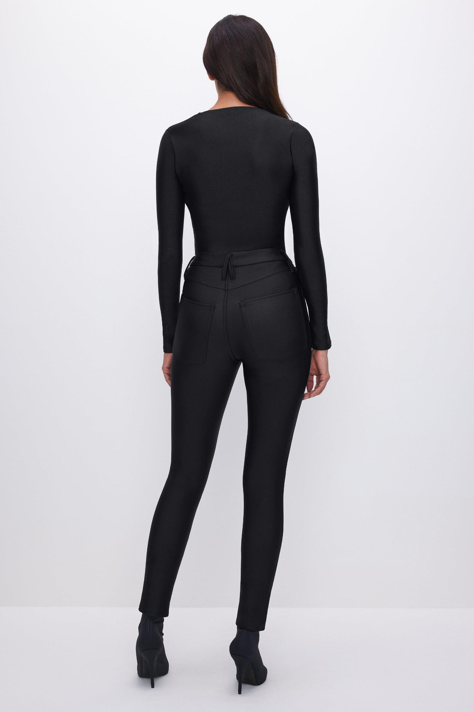COMPRESSION SHINE GOOD WAIST LEGGINGS | BLACK001 Product Image