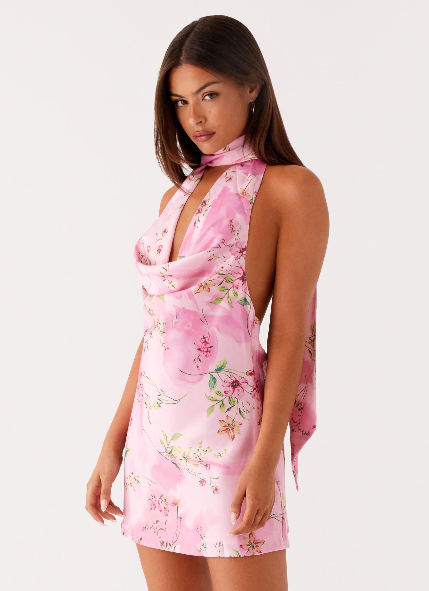 Heidi Mini Dress - Pink Floral Product Image