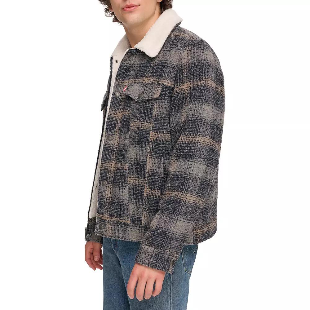 Men's Levi's® Faux Wool Sherpa Lined Trucker Jacket,  Product Image