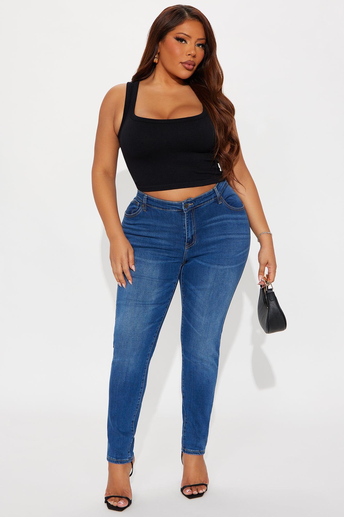 Classic Premium High Rise Skinny Jeans - Medium Wash Female Product Image