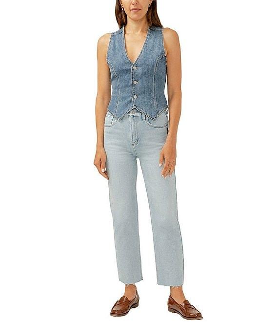 Silver Jeans Co. High Rise Straight Leg Jeans Product Image