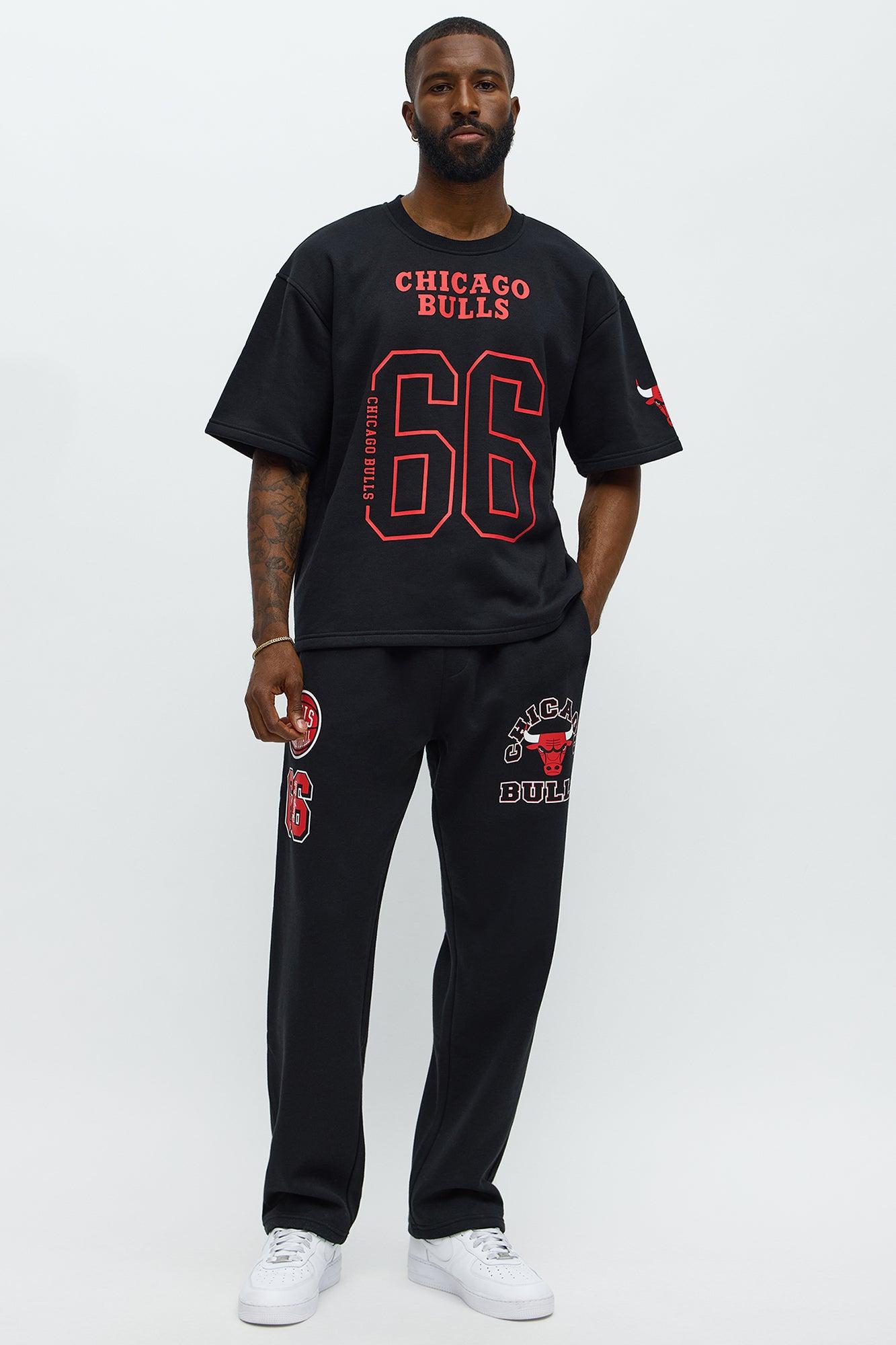 Bulls Basketball Sweatpants - Black Male Product Image