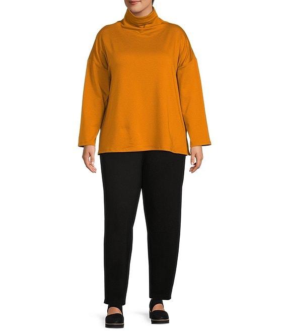 Eileen Fisher Plus Size Tencel™ Lyocell Knit Jersey Pull-On Lantern Ankle Pants Product Image